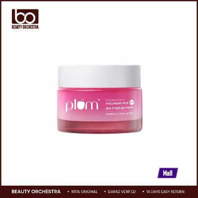 Picture of Plum 1% Hyaluronic Acid & Bulgarian Rose ​Dew-It-Light Gel Cream​ Multi-Layer Hydration Retains Moisture Light Oil-Free Face Moisturizer for Women & Men 50g