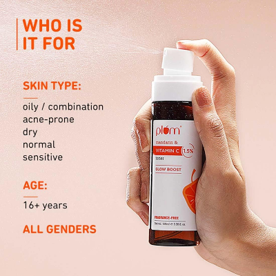 Picture of Plum 1.5% Vitamin C Face Toner with Mandarin - 100ml