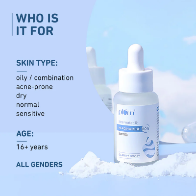 Picture of Plum 10% Niacinamide Face Serum with Rice Water - 30 ml