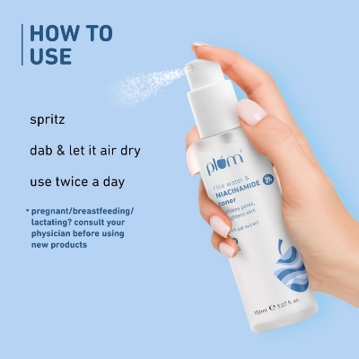 Picture of Plum 3% Niacinamide Face Toner With Rice Water - 150ml