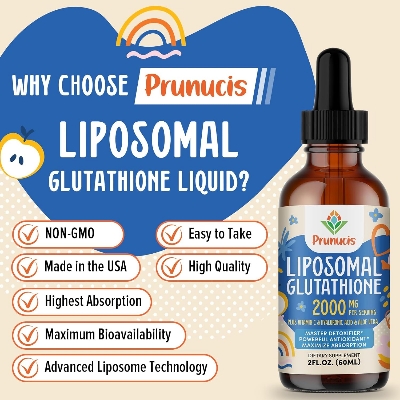 Picture of Prunucis Liposomal Glutathione 2000MG Liquid, 98% Absorption, Glutathione Liquid Supplement - 60 ml