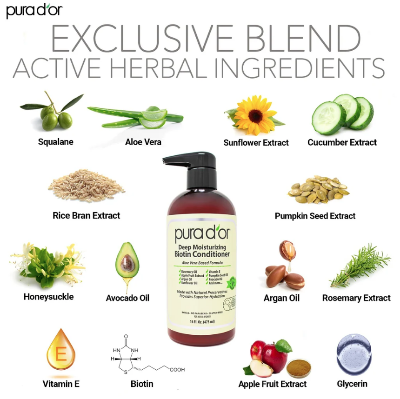 Picture of Pura d'or Deep Moisturizing Biotin Conditioner 16 oz - (473 ml)