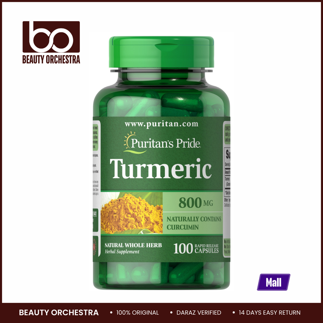 Picture of Puritan’s Pride Turmeric 800 mg - 100 Capsules