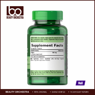 Picture of Puritan’s Pride Turmeric 800 mg - 100 Capsules