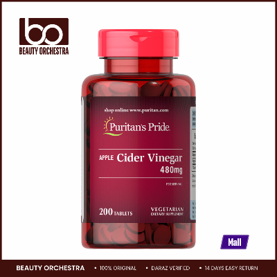 Picture of Puritan's Pride Apple Cider Vinegar 480mg - 200 Tablets