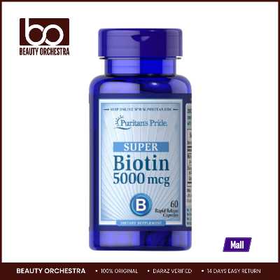 Picture of Puritans Pride Biotin 5000mcg - 60 Capsules