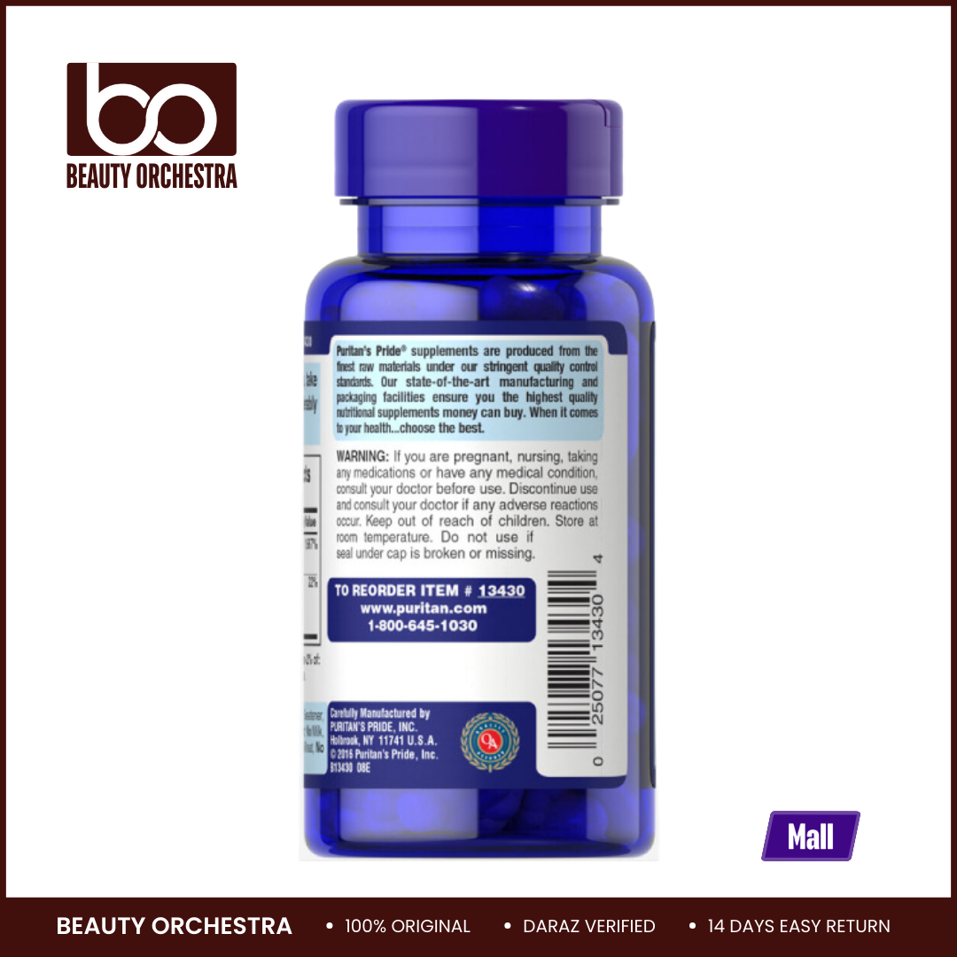 Picture of Puritans Pride Biotin 5000mcg - 60 Capsules