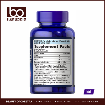 Picture of Puritan's Pride Glucosamine, Chondroitin & MSM-2 Per Day Formula - 90 Caplets