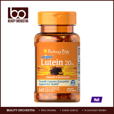 Picture of Puritans Pride Lutein 20 mg with Zeaxanthin - 60 Softgels