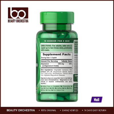 Picture of Puritan's Pride Magnesium 250mg - 100 Caplets