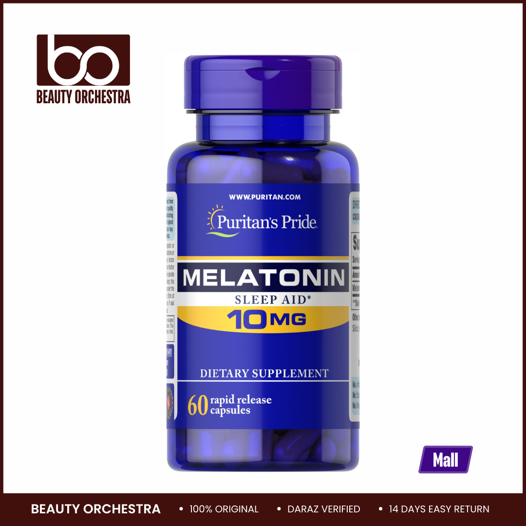 Picture of Puritan's Pride Melatonin 10mg - 60 Rapid Release Capsules