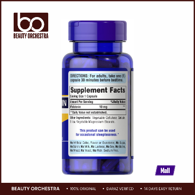 Picture of Puritan's Pride Melatonin 10mg - 60 Rapid Release Capsules