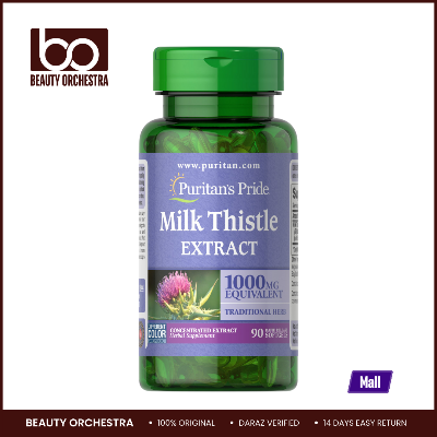 Picture of Puritan's Pride Milk Thistle Extrtact 1000mg - 90 Softgels