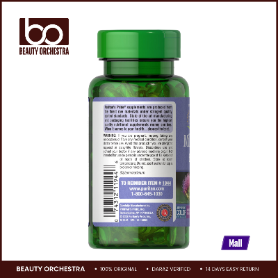 Picture of Puritan's Pride Milk Thistle Extrtact 1000mg - 90 Softgels