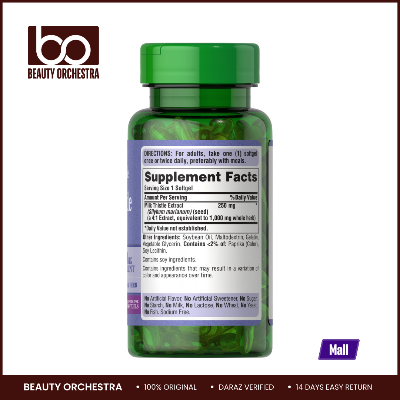 Picture of Puritan's Pride Milk Thistle Extrtact 1000mg - 90 Softgels