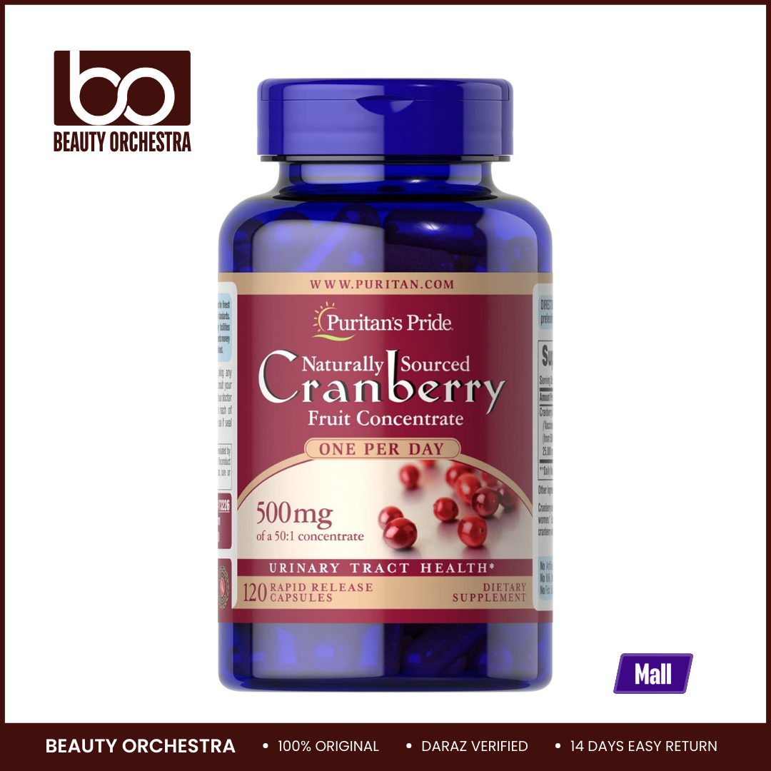 Picture of Puritan's Pride One A Day Cranberry 500mg - 120 Capsules