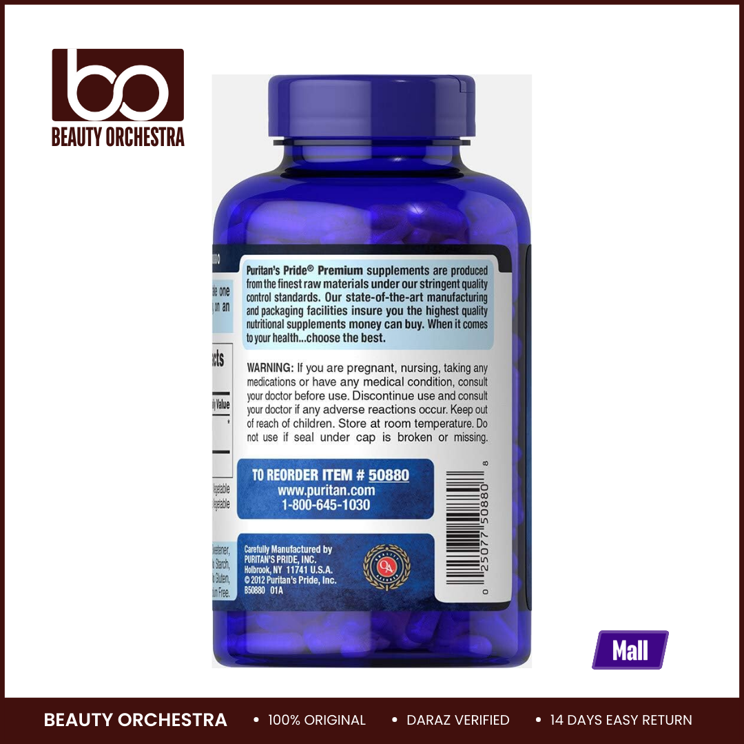 Picture of Puritans Pride Puritan's Pride L-arginine 1000mg - 100 Capsules