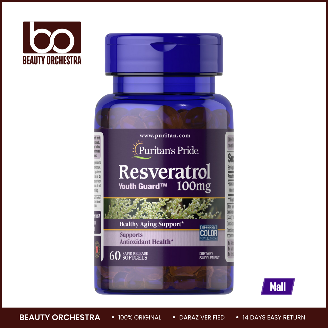 Picture of Puritan's Pride Resveratrol 100 mg - 60 Softgels