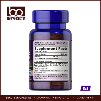 Picture of Puritan's Pride Resveratrol 100 mg - 60 Softgels