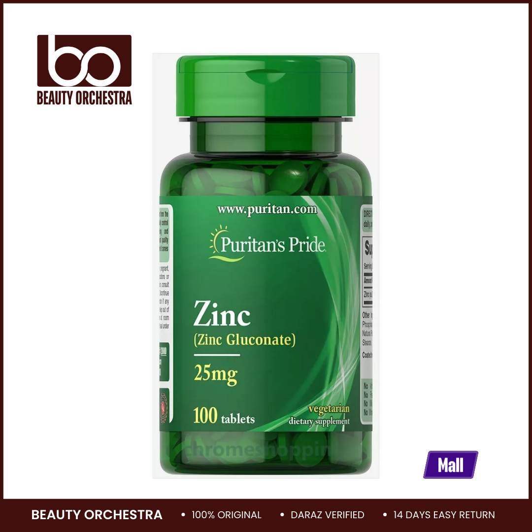 Picture of Puritans Pride Zinc 50 mg - 100 Caplets