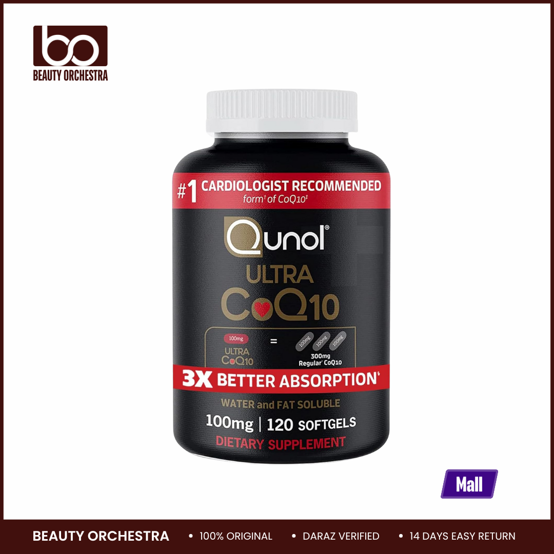 Picture of Qunol CoQ10 100mg Ultra CoQ10 100mg, 3x Better Absorption Coenzyme Q10 Vitamins and Supplements, 4 Month Supply, 120 Softgels