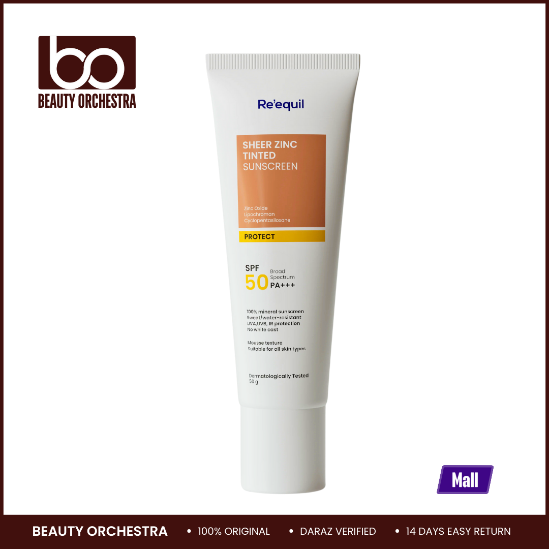 Picture of Re'equil Sheer Zinc Tinted Sunscreen - 50g