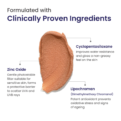 Picture of Re'equil Sheer Zinc Tinted Sunscreen - 50g