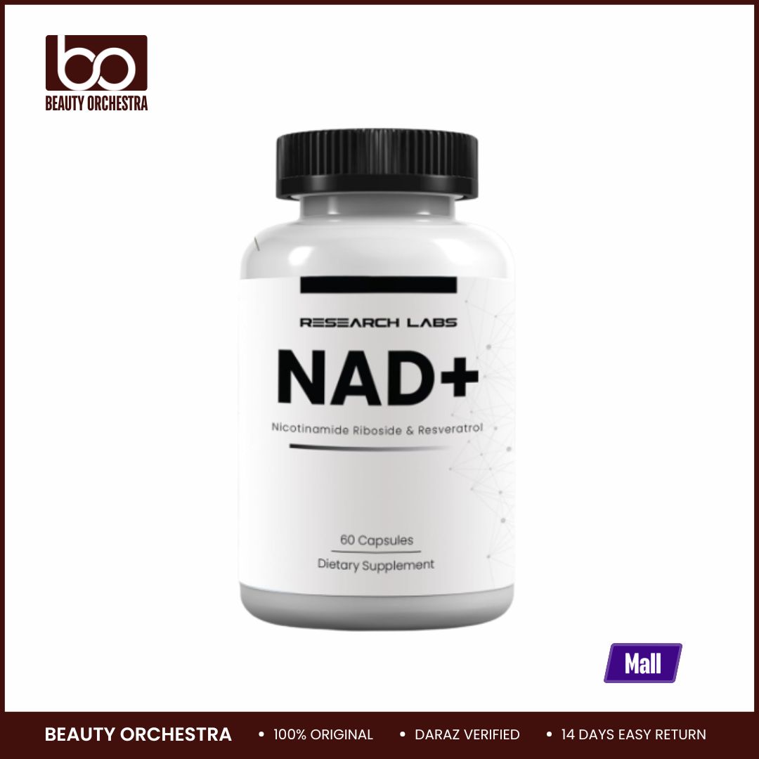 Picture of RESEARCH LABS NAD+ NICOTINAMIDE RIBOSIDE & RESVERATROL 60 CAPSULES