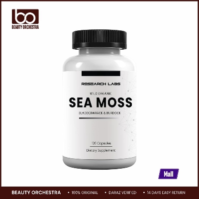 Picture of Research Labs Sea moss Bladderwrack & Burdock Root 120 Capsules