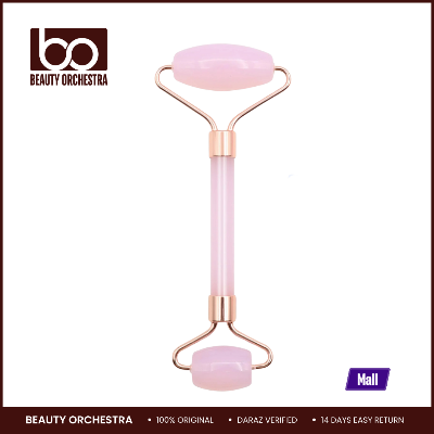 Picture of Rose Quartz Stone Roller And Gua Sha Set With Magnetic Gift Box (High Quality Pink Jade Facial Roller And Gua Sha)