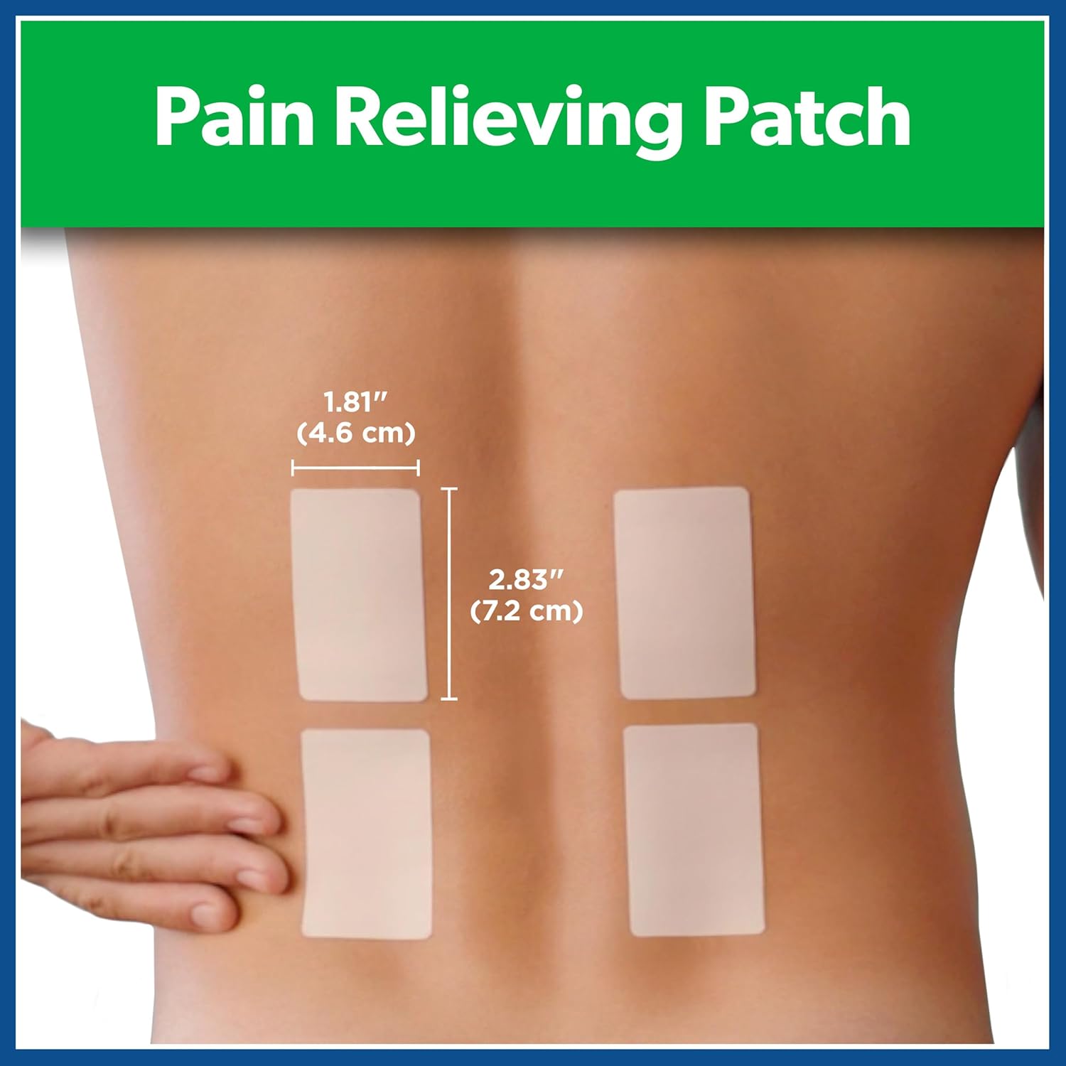 Picture of Salonpas Pain Relieving Patch for Back Neck Shoulder Knee Pain and Muscle Soreness - 8 Hour Pain Relief - 60 patches