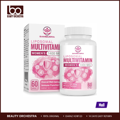 Picture of Sambugra Liposomal Multivitamin for Women 1400MG - Womens Daily Multi Vitamins Supplements with Iron Vitamin A, C, D, E and B Complex for Immune Health Hair & Skin Support for Women 18+ 60 Vegan Capsules