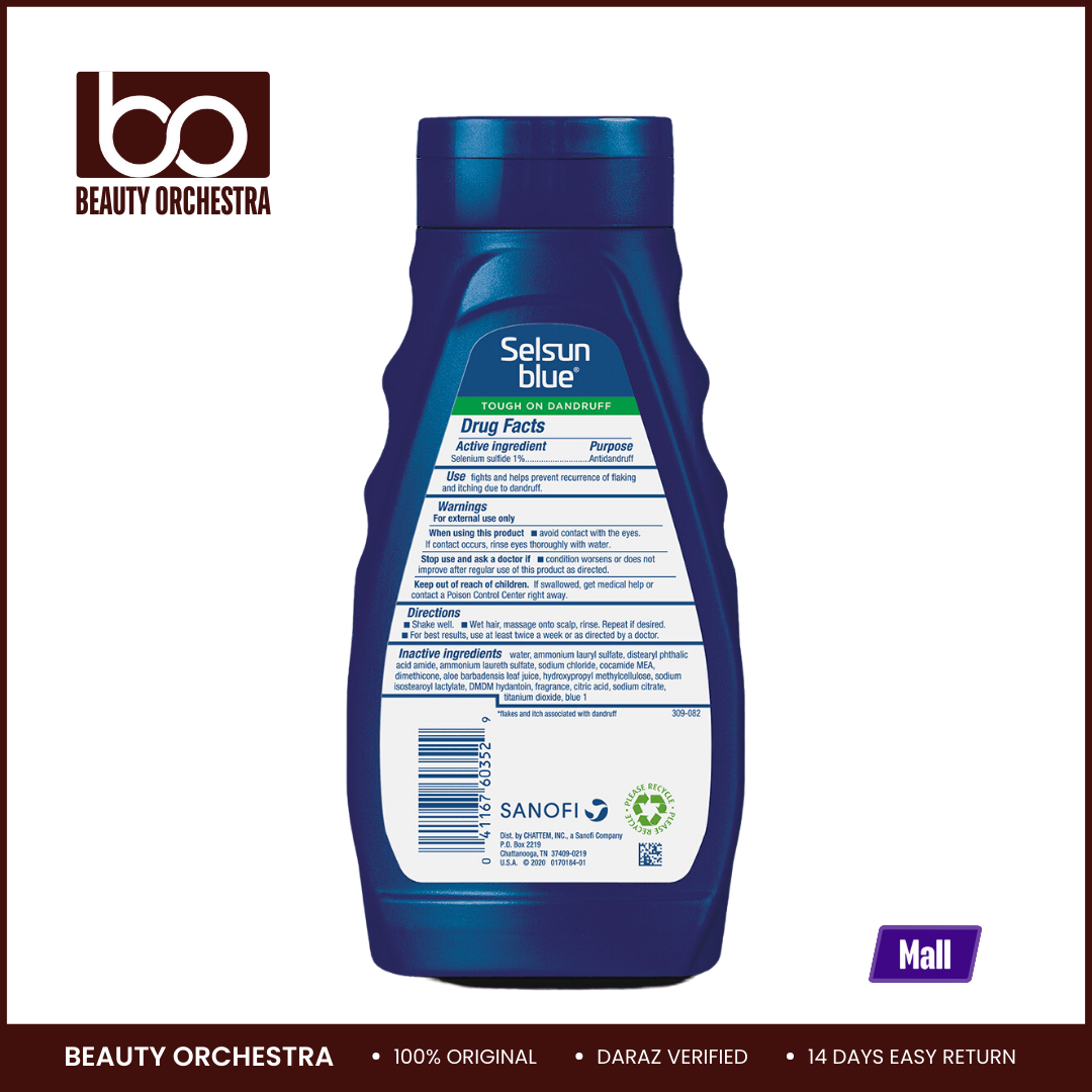 Picture of Selsun Blue Maximum Strength Moisturizing Antidandruff Shampoo - 325ml (USA)