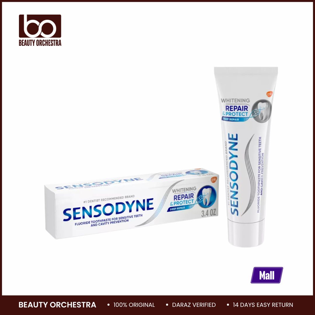 Picture of Sensodyn Whitening Repair and Protect Toothpaste for Sensitive Teeth - 3.4oz - 96.4 g (Made in USA)
