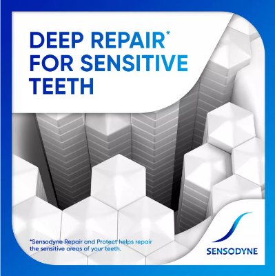 Picture of Sensodyn Whitening Repair and Protect Toothpaste for Sensitive Teeth - 3.4oz - 96.4 g (Made in USA)