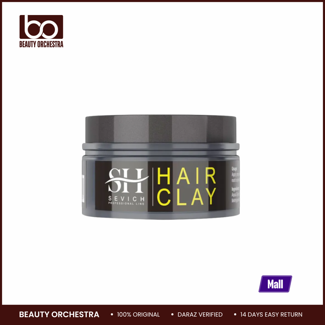 Picture of Sevich Hair Styling Clay for High Strong Hold Men Daily Style Matte Finished Molding Cream Low Shine Hair Styling Wax 80g