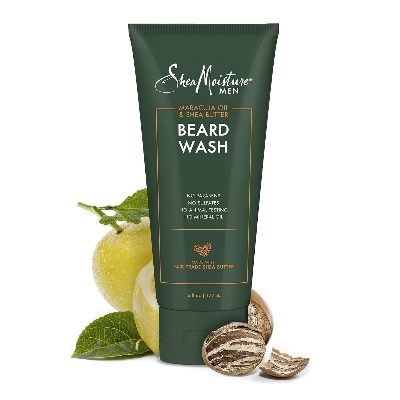 Picture of SheaMoisture Beard Wash for Full Beards - Maracuja Oil & Shea Butter to Deep Clean and Refresh - 6 oz 177 ml