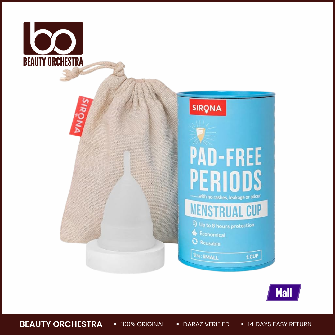 Picture of Sirona Reusable Menstrual Cup With Pouch For Women - Small Size