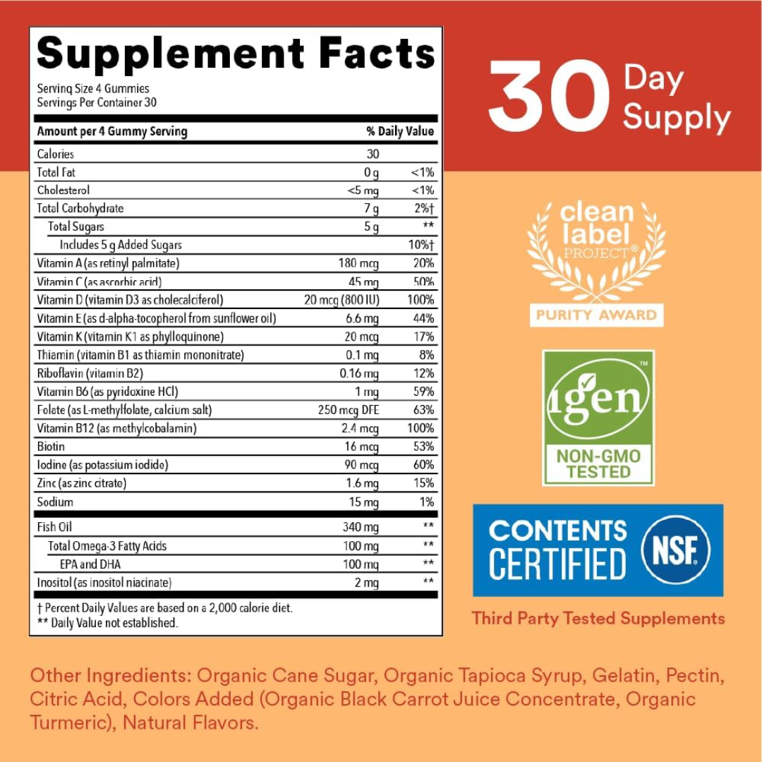 Picture of Smarty Pants Kids Multi & Omega - 120 Gummies