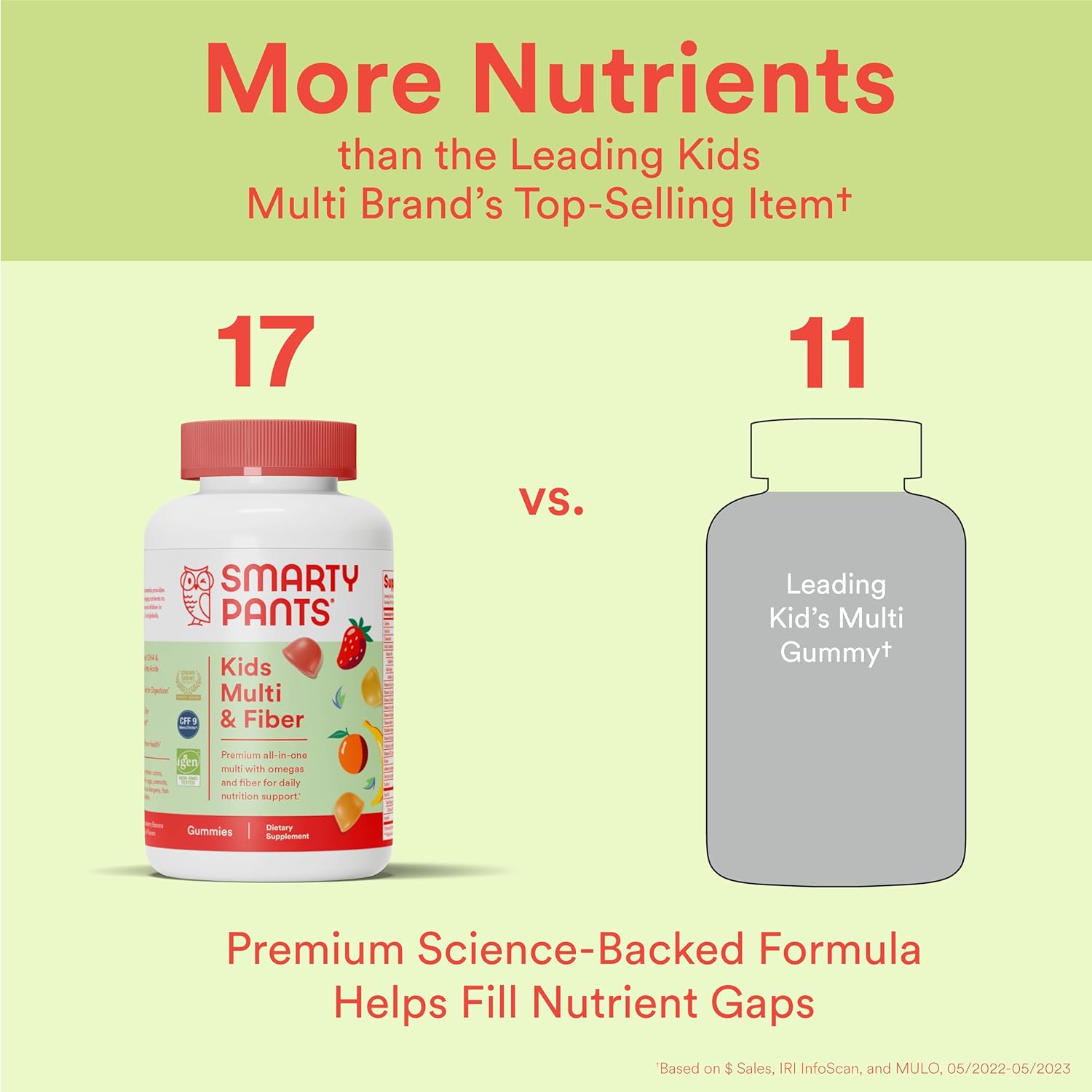 Picture of Smarty Pants Kids Multivitamin Gummies and Fiber 120 Count