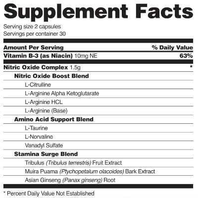 Picture of Snap Supplements Nitric Oxide Booster - 60 Capsules