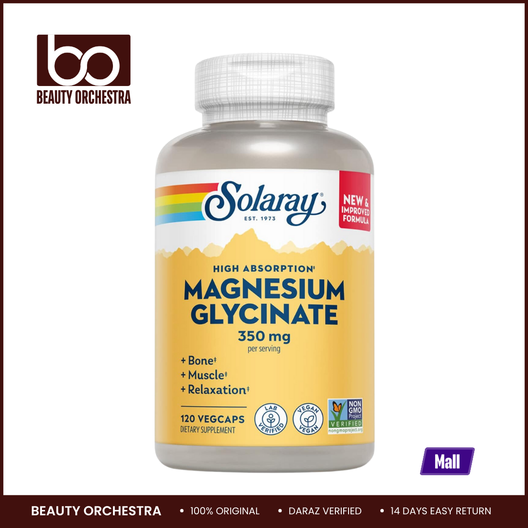 Picture of Solaray Magnesium Glycinate 350 mg - 120 Veg Caps