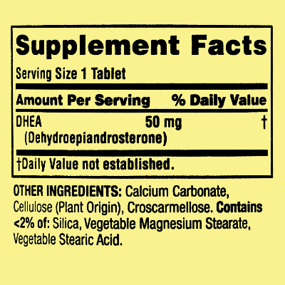 Picture of Spring Valley DHEA 50mg - 50 Tablets