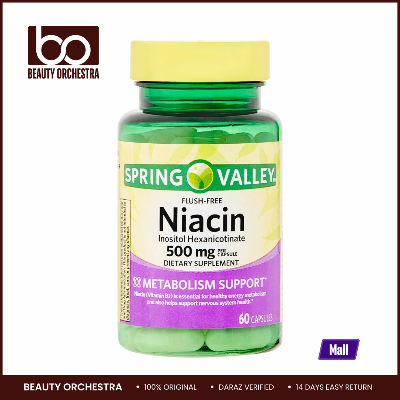 Picture of Spring Valley Niacin Inositol Hexanicotinate 500mg - 60 Capsules