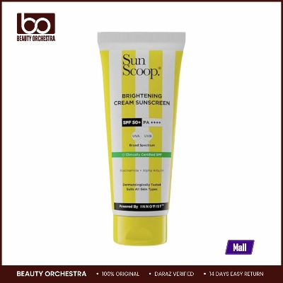 Picture of SunScoop Brightening Daily Sunscreen SPF 50 With Niacinamide + Alpha Arbutin for Radiant Skin - 45g