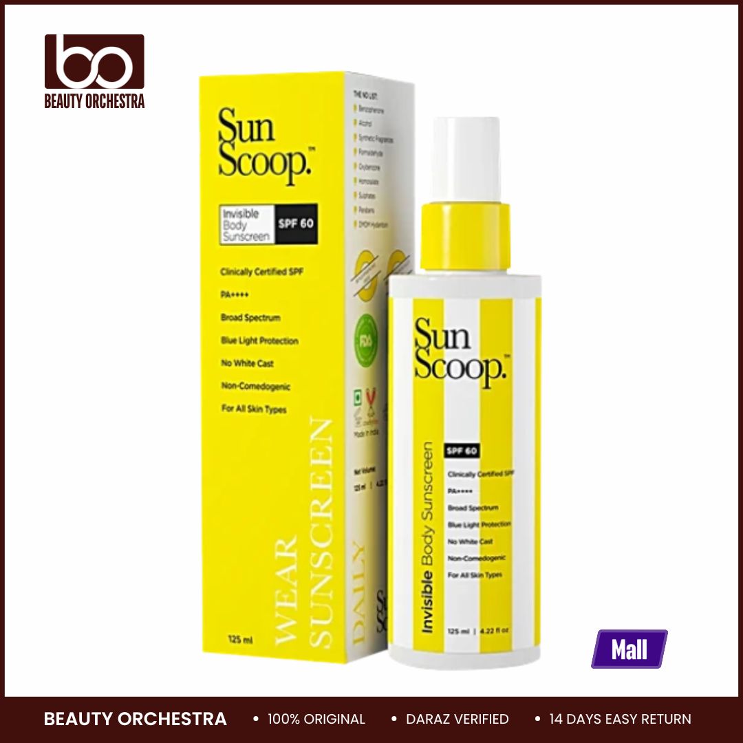 Picture of Sunscoop Invisible Body Sunscreen Spray - SPF 60 PA++++ 125 ml