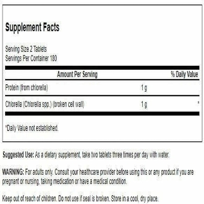 Picture of Swanson Broken Cell Wall Chlorella 500 Milligrams 360 Tablets