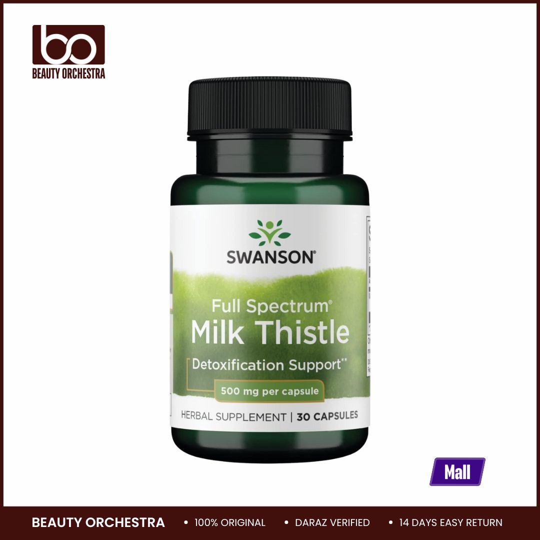 Picture of Swanson Full Spectrum Milk Thistle 500 Mg 30 Capsules