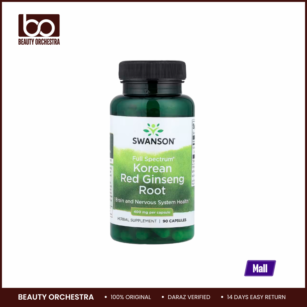 Picture of Swanson Full Spectrum® Korean Red Ginseng Root 400 mg 90 Capsules