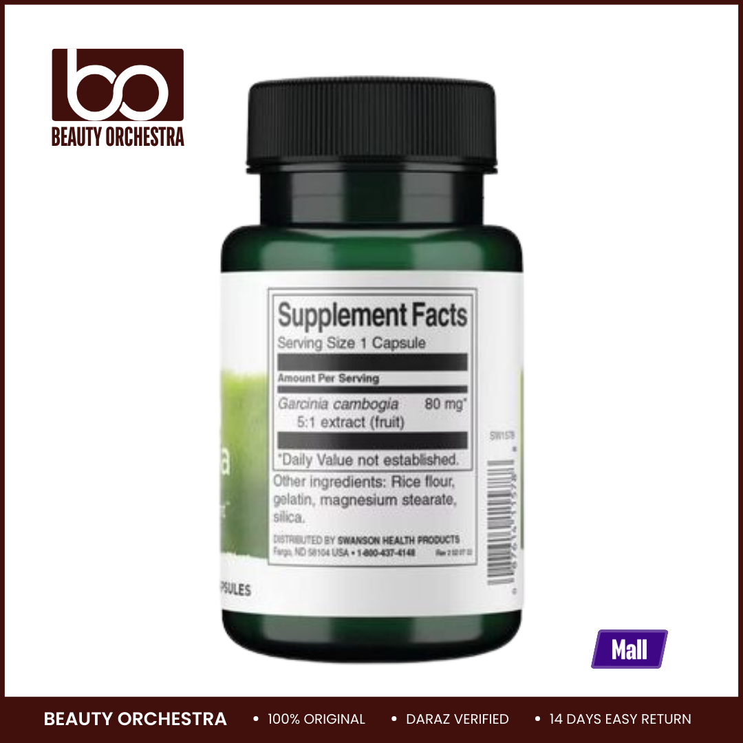 Picture of Swanson Garcinia Cambogia 5:1 Extract - 60 Capsules